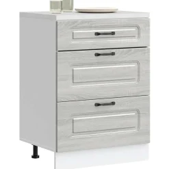 Armoires & Meubles De Rangement-vidaXL Armoire de cuisine Kalmar bois d'ingénierie Sonoma gris