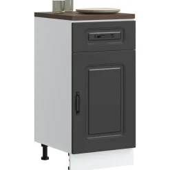 Armoires & Meubles De Rangement-vidaXL Armoire de cuisine Kalmar bois d'ingénierie Noir