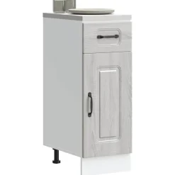 Armoires & Meubles De Rangement-vidaXL Armoire de cuisine Kalmar bois d'ingénierie Sonoma gris