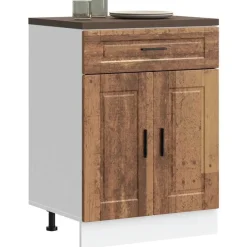 vidaXL Armoire de cuisine Porto vieux bois bois d'ingénierie