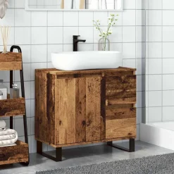 vidaXL Armoire de lavabo de salle de bain 65x33x60 cm