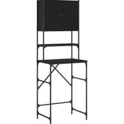 Accessoires Pour Appareils Électroménagers-vidaXL Armoire de machine à laver 68x48,5x194 cm Noir