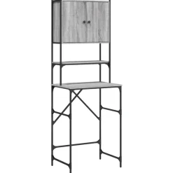 Accessoires Pour Appareils Électroménagers-vidaXL Armoire de machine à laver 68x48,5x194 cm Sonoma gris