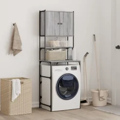 Accessoires Pour Appareils Électroménagers-vidaXL Armoire de machine à laver 68x48,5x194 cm Sonoma gris