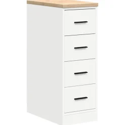 Stockage Industriel-vidaXL Armoire de rangement de garage 30x51x85 cm bois de pin Blanc