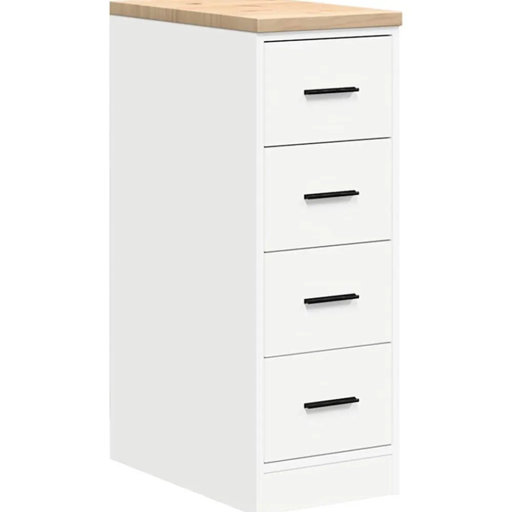 Stockage Industriel-vidaXL Armoire de rangement de garage 30x51x85 cm bois de pin Blanc