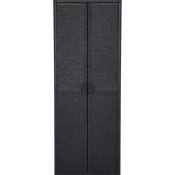 Armoires & Meubles De Rangement-vidaXL Armoire de rangement de jardin 65x45x172 cm PP Rotin Noir