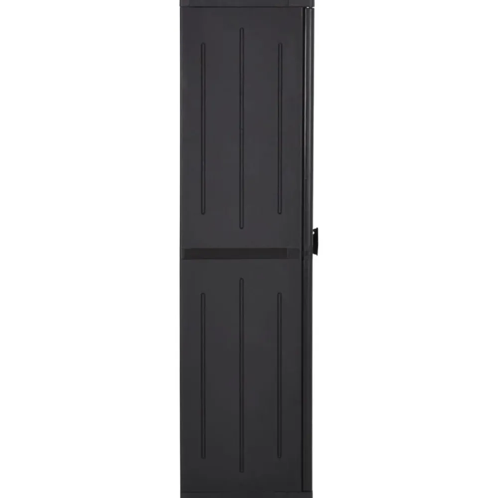 Armoires & Meubles De Rangement-vidaXL Armoire de rangement de jardin 65x45x172 cm PP Rotin Noir