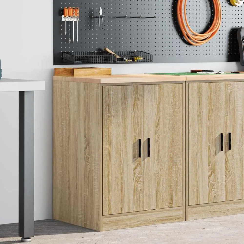 Stockage Industriel-vidaXL Armoire de rangement de garage chêne sonoma 60x51x85cm bois pin Chêne sonoma