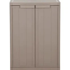 vidaXL Armoire de rangement jardin 65x45x88cm PP Aspect de bois