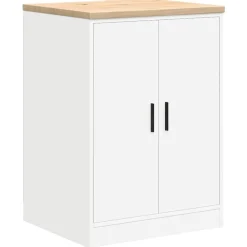 Stockage Industriel-vidaXL Armoire de rangement de garage 60x51x85 cm bois de pin Blanc