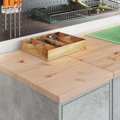 vidaXL Armoire de rangement de garage 30x51x85 cm bois pin