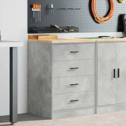 vidaXL Armoire de rangement de garage 60x51x85 cm bois pin