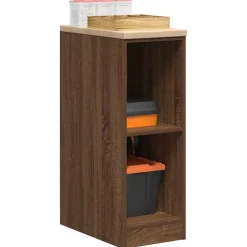 vidaXL Armoire de rangement de garage chêne marron 30x51x85cm bois pin
