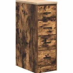 Stockage Industriel-vidaXL Armoire de rangement de garage chêne fumé 30x51x85 cm bois pin Ch&ecirc;ne fumé