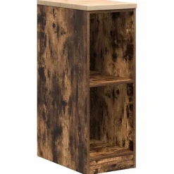 Stockage Industriel-vidaXL Armoire de rangement de garage chêne fumé 30x51x85 cm bois pin Ch&ecirc;ne fumé