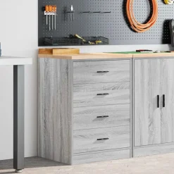 vidaXL Armoire de rangement de garage 60x51x85 cm bois pin