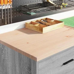 vidaXL Armoire de rangement de garage 60x51x85 cm bois pin