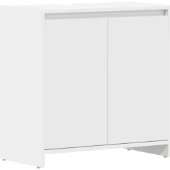 Ensembles De Meubles-vidaXL Armoire de salle de bain 60x33x61 cm Bois d'ingénierie Blanc