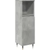 Ensembles De Meubles-vidaXL Armoire de salle de bain gris béton 30x30x100 cm