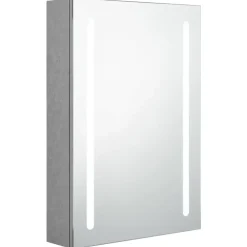 vidaXL Armoire de salle de bain à miroir LED 50x13x70 cm
