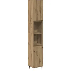 Ensembles De Meubles-vidaXL Armoire de salle de bain chêne artisanal 30x30x190 cm ch&ecirc;ne artisanal