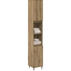 Ensembles De Meubles-vidaXL Armoire de salle de bain chêne artisanal 30x30x190 cm ch&ecirc;ne artisanal