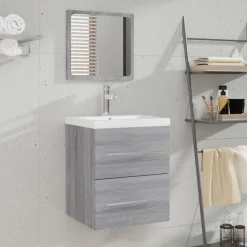vidaXL Armoire de salle de bain avec miroir 41x38,5x48 cm