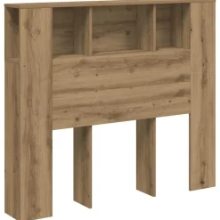 Lits & Accessoires-vidaXL Armoire de tête de lit chêne artisanal 120x19x104,5 cm chêne artisanal
