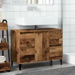 vidaXL Armoire d'évier 80x33x60 cm bois d'ingénierie