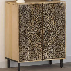 Armoires & Meubles De Rangement-vidaXL Armoire latérale 60x33x75 cm bois massif de manguier