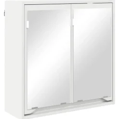 Armoires & Meubles De Rangement-vidaXL Armoire Miroir de Salle de Bain 60 x 20 x 60 cm Blanc