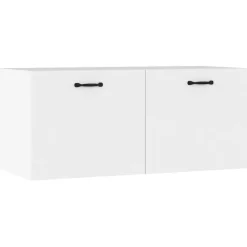 Étagères-vidaXL Armoire murale 80x36,5x35 cm bois d'ingénierie Blanc