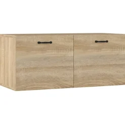 Étagères-vidaXL Armoire murale chêne sonoma 80x36,5x35 cm bois d'ingénierie Ch&ecirc;ne sonoma