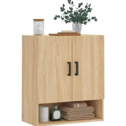 Armoires & Meubles De Rangement-vidaXL Armoire murale chêne sonoma 60x31x70 cm bois d'ingénierie Ch&ecirc;ne sonoma