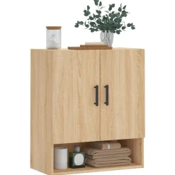 Armoires & Meubles De Rangement-vidaXL Armoire murale chêne sonoma 60x31x70 cm bois d'ingénierie Ch&ecirc;ne sonoma