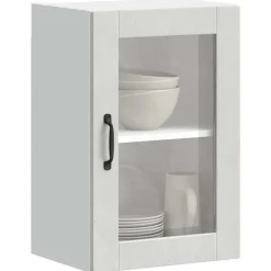 vidaXL Armoire murale de cuisine avec porte en verre Porto