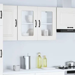 vidaXL Armoire murale de cuisine avec porte en verre Kalmar