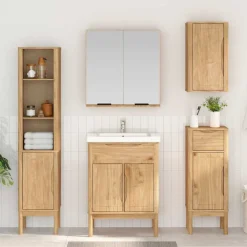 vidaXL Armoire murale de salle de bain avec étagère FLORO