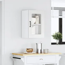 vidaXL Armoire murale de cuisine avec porte en verre Kalmar