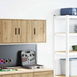 Stockage Industriel-vidaXL Armoire murale de garage chêne artisanal bois d'ingénierie ch&ecirc;ne artisanal