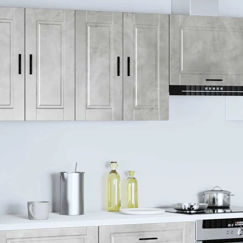 Armoires & Meubles De Rangement-vidaXL Armoire murale de cuisine Porto bois d'ingénierie Gris béton