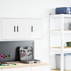 Stockage Industriel-vidaXL Armoire murale de garage bois d'ingénierie Blanc