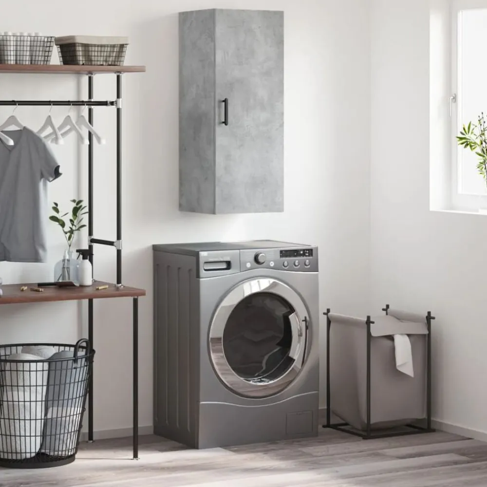 Armoires & Meubles De Rangement-vidaXL Armoire murale 34,5x34x90 cm Gris béton