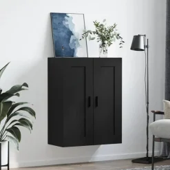 Armoires & Meubles De Rangement-vidaXL Armoire murale 69,5x34x90 cm bois d'ingénierie Noir