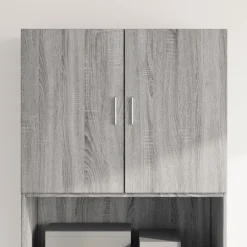 Armoires & Meubles De Rangement-vidaXL Armoire murale 80x42,5x64 cm bois d'ingénierie Sonoma gris