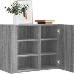 vidaXL Armoire murale 75x35x60 cm bois d'ingénierie