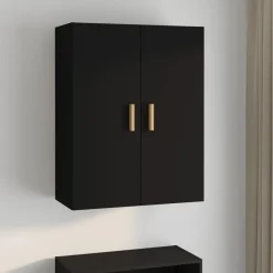 Armoires & Meubles De Rangement-vidaXL Armoire murale suspendue 69,5x34x90 cm Noir