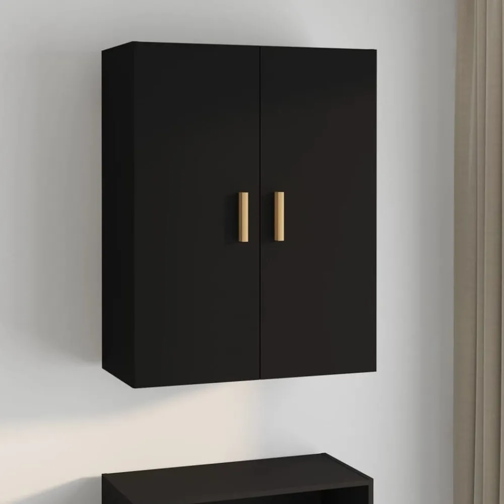 Armoires & Meubles De Rangement-vidaXL Armoire murale suspendue 69,5x34x90 cm Noir