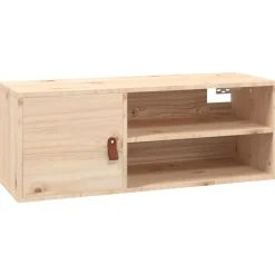 Étagères-vidaXL Armoire murale 80x30x30 cm Bois de pin massif Naturel